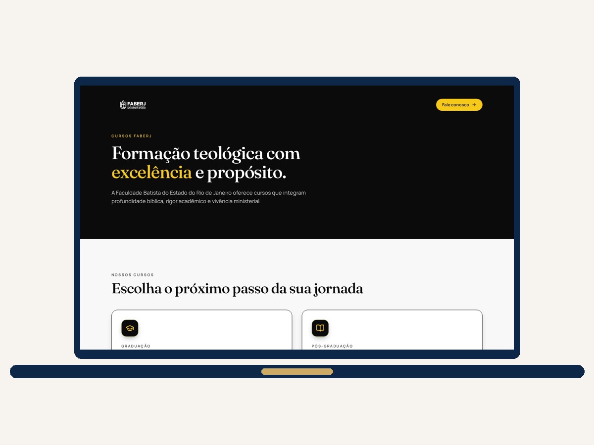 Mockup do projeto Leads e Vendas — categoria Landing Pages